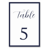 航海のクルーズ船結婚船 テーブルナンバー (裏面)