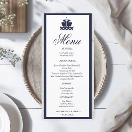 航海のクルーズ船結婚船 メニュー