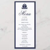 航海のクルーズ船結婚船 メニュー (正面)
