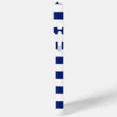 航海のクロームパイレーツオンネイビーストライププリント Case-Mate iPhoneケース (裏面 / 左)