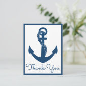 航海のサンキューネイビー結婚いかりのビーチ海 ポストカード (スタンド正面)