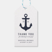 航海のサンキュー結婚式の引き出物ラベル |結婚式 ギフトタグ (正面)