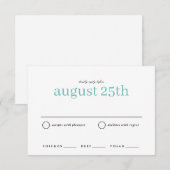 航海のシンプル式RSVP日付の保存 セーブザデート (正面/裏面)