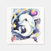 航海のシンプル誕生日 スタンダードカクテルナプキン (正面)