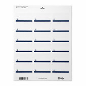 航海のスタイルいかり |アド空白のレス ラベル (フルシート)