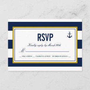 航海のスタイルいかりRSVP 出欠カード