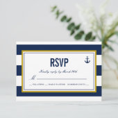 航海のスタイルいかりRSVP 出欠カード (スタンド正面)