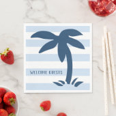 航海のスタイルパームツリービーチウェルカムゲスト スタンダードランチョンナプキン (インサイチュ)