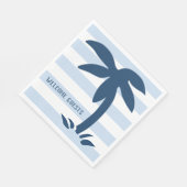 航海のスタイルパームツリービーチウェルカムゲスト スタンダードランチョンナプキン (角)