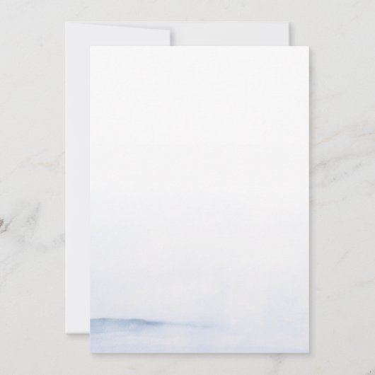 航海のスタイル水色ブルー結婚式招待状 招待状 (裏面)