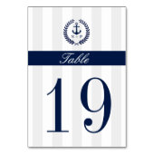 航海のスタイル結婚のテーブル番号 テーブルナンバー (正面)