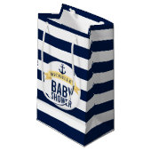 航海のスタイル赤ちゃんシャワーカスタマイズ スモールペーパーバッグ (正面アングル)