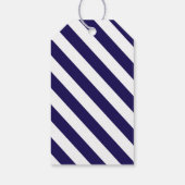 航海のストライプいかり結婚ズ ギフトタグ (裏面)