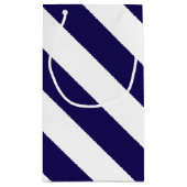 航海のストライプいかり結婚ズ スモールペーパーバッグ (裏面)