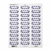 航海のストライプいかり結婚ズ ラベル (フルシート)