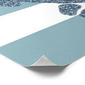 航海のストライプいかり ポスター (角)