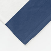 航海のストライプのパーソナライズされた毛布 –  フリースブランケット (角)