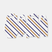 航海のストライプの金ゴールドブルー誕生日優先ボックス フェイバーボックス (折り畳みなし)