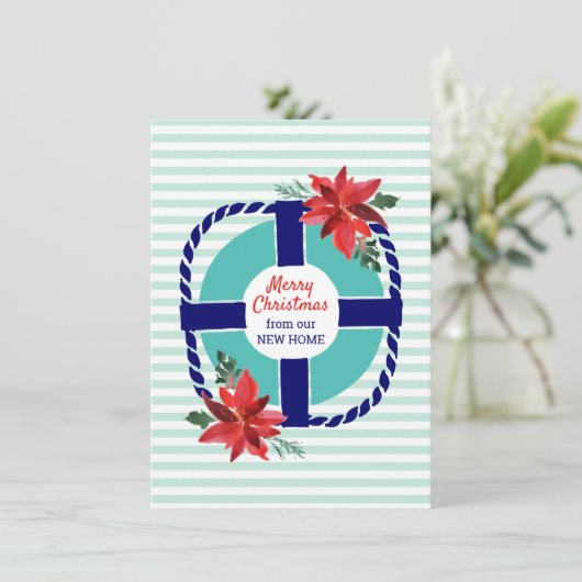 航海のストライプクリスマス・ポインセティアス移動 案内状 (スタンド正面)