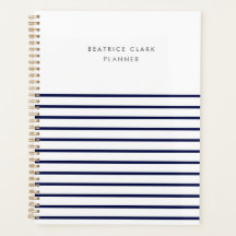 航海のストライプネイビーブルースタイリッシュトレンディーモダン