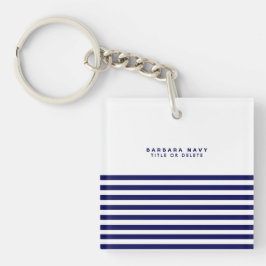 航海のストライプネイビーブルートレンディースタイリッシュ8ストライプ個 キーホルダー