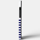 航海のストライプネイビーブルートレンディースタイリッシュ9ストライプ個 Case-Mate iPhoneケース (裏面 / 左)