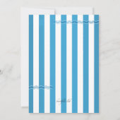 航海のストライプ招待状 招待状 (裏面)