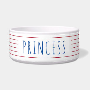 航海のストライプ赤白青 ボウル