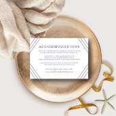 航海のストライプ金ゴールド結婚の詳細 エンクロージャーカード