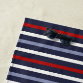 航海のストライプ ビーチタオル (インサイチュ)