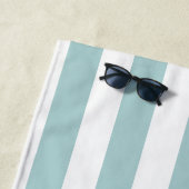 航海のストライプ | 砂パーソナライズされたドルのロゴ ビーチタオル (インサイチュ)