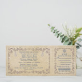 航海のズ結婚ヴィンテージクルーズチケット招待状 招待状 (スタンド正面)