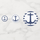 航海のズ&ネービーブルー&ホワイトボートいかり コンフェッティ (正面)