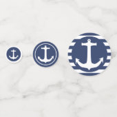 航海のズ&ネービーブルー&ホワイトボートいかり コンフェッティ (裏面)