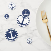 航海のズ&ネービーブルー&ホワイトボートいかり コンフェッティ (グループ)