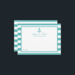 航海のターコイズストライプいかり結婚ズ アドバイスカード<br><div class="desc">祝スタイルで航海のいかりアドバイス。シンプルはまだスタイリッシュデザインは、あなた書のためにアドバイスのノートを保与え、何年も繰り返す上でを与える。文言は、これらのカードがブライダルシャワー、婚約、記念日、卒業生、その他の多くの特別なイベントのためのアドバイスカードに素早く変換できるようにパーソナライズする簡単である。</div>