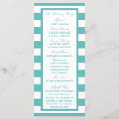 航海のターコイズストライプいかり結婚式 プログラム (裏面)