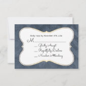 航海のテーマといかりRSVP 出欠カード (裏面)