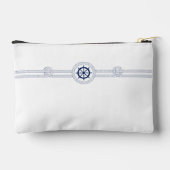 航海のテーマの結婚花嫁付き化粧品バッグ アクセサリーポーチ (裏面)