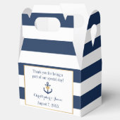 航海のテーマのFavor Boxes -いかりデザイン フェイバーボックス (オープン)