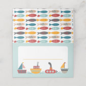 航海のテーマテントカード、座席表 プレイスカード (外部開封)