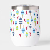 航海のテーマブイ及びロブスターモノグラムの (正面)