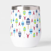 航海のテーマブイ及びロブスターモノグラムの (背面)