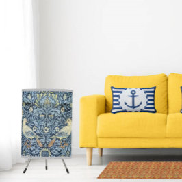 航海のテーマブルーホワイトいかりマリーンストライプ ランバークッション