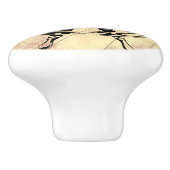 航海のテーマ付きホイールセピア&レッド セラミックノブ (側面)