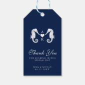 航海のテーマ結婚の双馬カスタム ギフトタグ (正面)