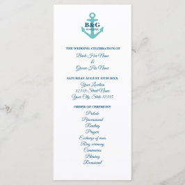 航海のテーマ結婚の式典テンプレート プログラム