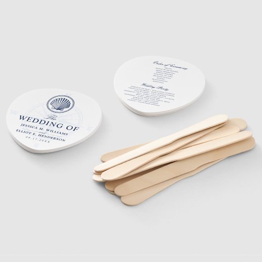 航海のテーマ結婚ズシーセルカスタム海軍 ハンドファン (組立なし)