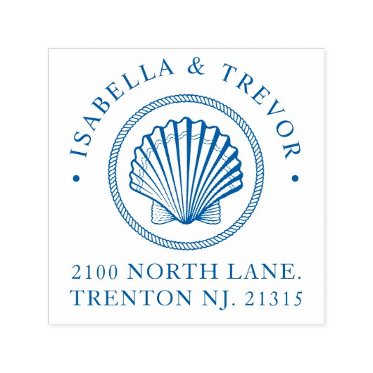 航海のテーマ結婚ヴィンテージカキカスタムー セルフインキングスタンプ (デザイン)