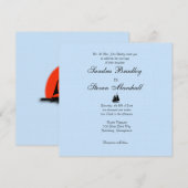 航海のテーマ結婚式招待状 招待状 (正面/裏面)